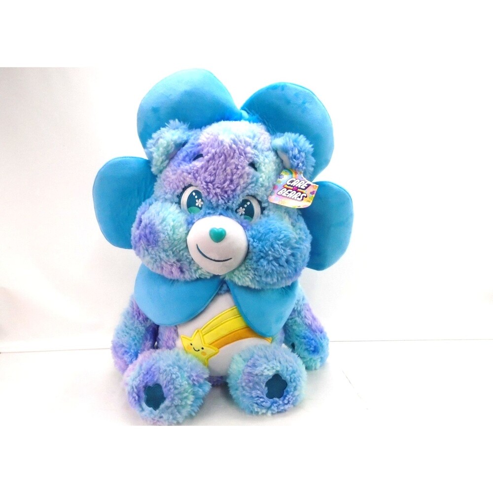 Care Bears Wish upon a Star Bear Easter Spring Dress Up Blue Jumbo Plush 30" NWT